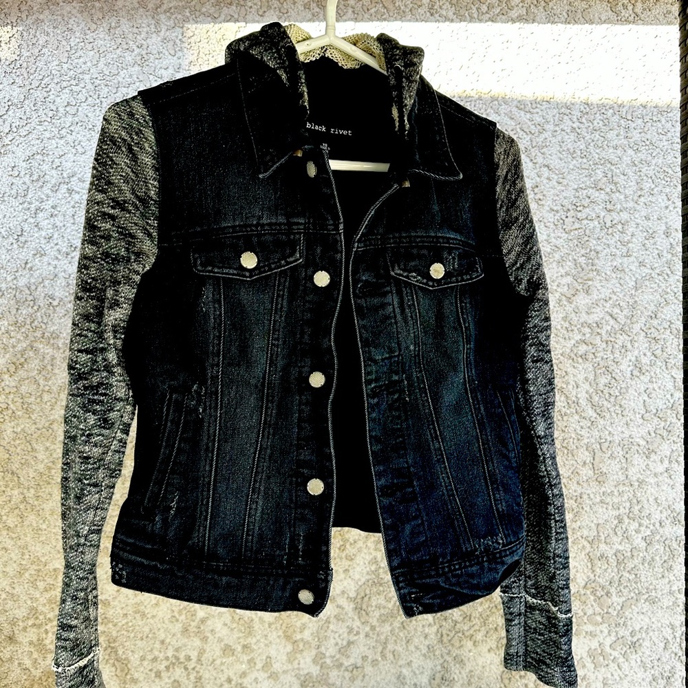Black Rivet Denim Jacket